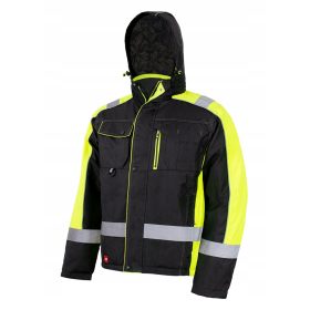  SZIGETELT TÉLI MUNKAKABÁT, FÉNYVISSZAVERŐS kapucni