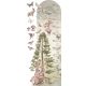 Magasság skála - FESTÉS SABLON 21x45cm / RIFFLE - FÉLKÖR 10cm