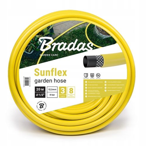  SUNFLEX erősített kerti tömlő 1/2'' 20 m