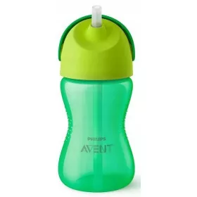   Bögre, üveg csecsemőnek - Vizes palack rugalmas szalmával 12 m+ 300 ml avent