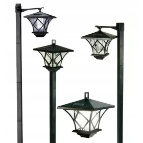  LED-ONE beágyazott napelemes lámpa, fekete, 150 cm, 4 db.