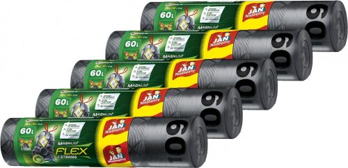 Szemeteszsákok - Szeméttáskák 60L Jan Jan szükséges Magnum X5OP szalaggal