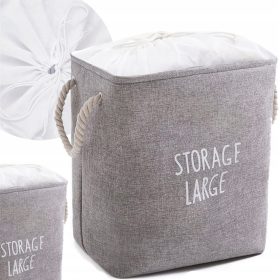    SIPO 55l szabadon álló szennyeskosár, szürke és ezüst árnyalatokkal