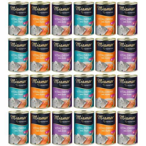 Konzerv macskáknak - Miamor VitalDrink keverék az ízek a 24x135ml macskához