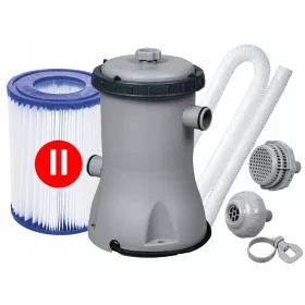   Medence szűrő - Bestway szűrőszivattyú 2006 L/H+szűrő+csövek 58383