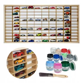    Masszív polc Hot Wheels + autók/felfüggesztések számára