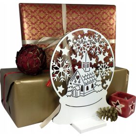   Karácsonyi díszek - Csecsebecse opatid állvány Szent dekoráció fehér 35 cm -re