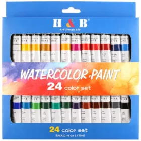  H & B akvarell festékek 24 db.