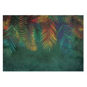 Falikép PALMA LEVELEK Betonutánzat 416x254