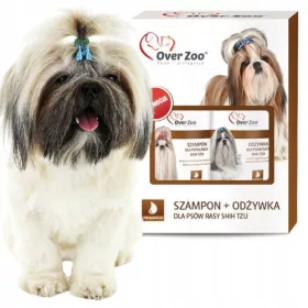   Sampon macskáknak és kutyáknak - Sampon + kondicionáló halmaz Shih tzu 490 ml kutyák