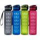 Shaker, edzőtermi palack - Vizes palack vizes palack motivációs mérési méréssel 1 liter