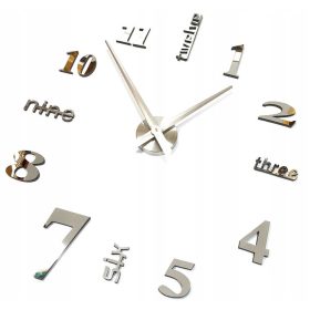 Óra - BELSŐ ezüst falióra, 130 cm