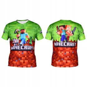   Gyerek póló - T -péntek - Minecraft Steve Creeper M01 - 134 cm