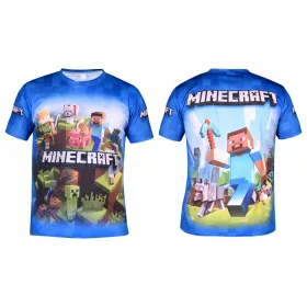   Gyerek póló - Gyerekek t -psztó - Minecraft Alex Steve M03 128