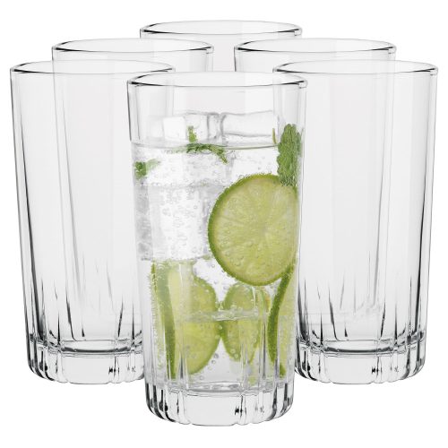 Koktél pohár - Wysokie Gina 6x340 ml trend otthon