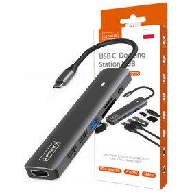    HUB ADAPTER USB-C SPLITTER 7IN1 HDMI 4K USB 3 SD Macbook M1 M2 M3 PRO AIR