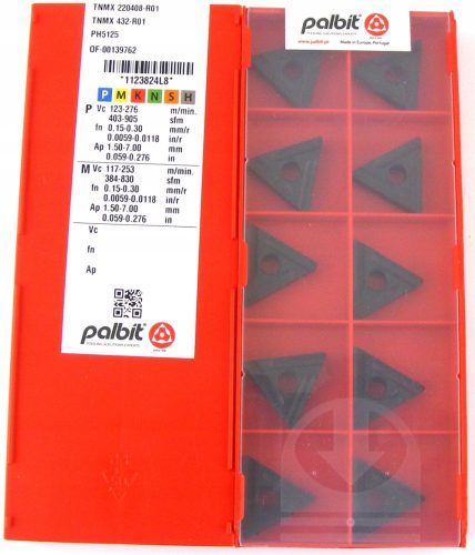 TNMX TNMG 220408 R01 PH5125 savas acél betétek