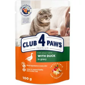  Club 4 Paws Premium nedves táp kacsa 0,1 kg