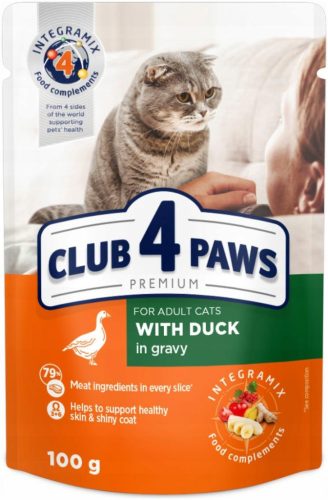  Club 4 Paws Premium nedves táp kacsa 0,1 kg