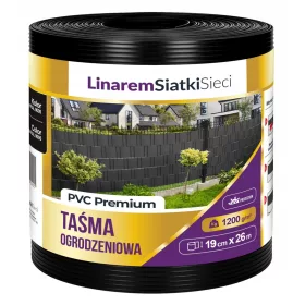 Linarem SiatkiSieci vívószalag 1200 g 19 cm x 26 m fekete
