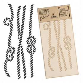   Stencil festéshez - FESTŐSABLON 21x45cm / KÖTELEK – VITORLÁS CSOMÓK