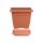  Prosperplast virágcserép 30 cm x 30 x 25 cm, műanyag, narancssárga árnyalatú