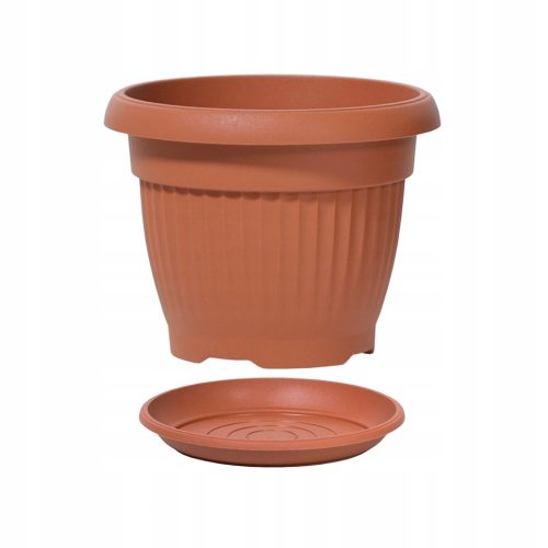  Prosperplast virágcserép 40 cm x 40 x 31,5 cm átmérő 40 cm műanyag barna és bézs árnyalatú