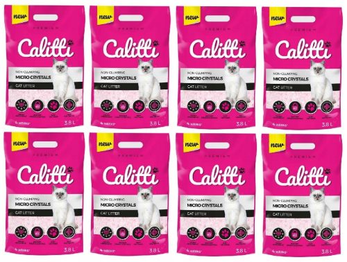 Alom nyulaknak és kis rágcsálóknak - Calitti mikrokristályok 8x3.8l szilikon alom