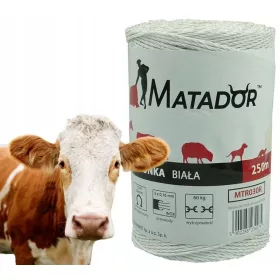 Fehér fonott vonalú juhászhuzal 250M