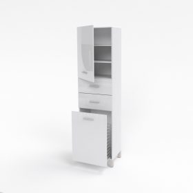    SW155 fürdőszobai szekrény fél 40 cm-es kihúzható kosár