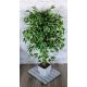 Művirágok, gyümölcsök - Mesterséges Ficus Benjamina fa, 100 cm, virág