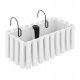  Prosperplast virágcserép 38 cm x 18 x 16,2 cm átmérője 38 cm műanyag fehér