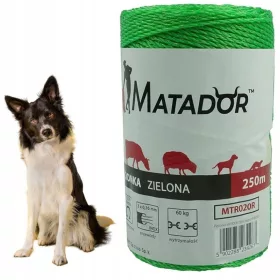 Elektromos fonott pásztorkötél kutyáknak, 250 m