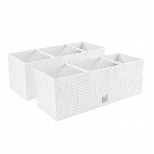 Prosperplast virágcserép 103 cm x 19,5 x 18,5 cm műanyag fehér