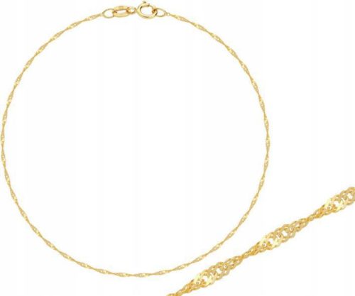  Arany lánc 333 Singapore Weave 45 cm