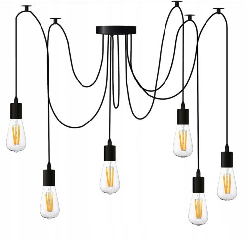 Függő mennyezeti lámpa 6x E27 LED csillár