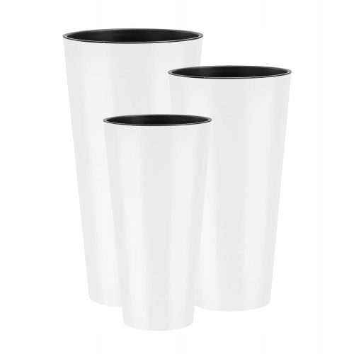  Prosperplast virágcserép 114 cm x 25 x 114 cm, fehér műanyag