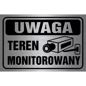 LEMEZ - FELÜGYELT TERÜLET 20x30 Alumínium