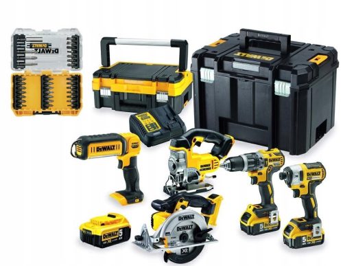 Szerszámkészletek - Dewalt 3PCS készlet 2x5.0AH 18V -os ütésgombok