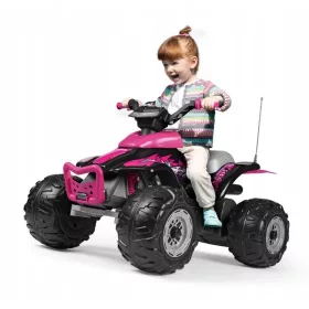  PEG PEREGO CORRAL T-REX PINK QUAD lányoknak