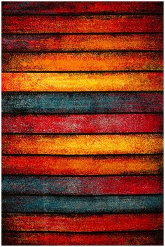 Szőnyeg - 180x250 cm SZŐNYEGES SZIVÁRVÁNYOS SZÍNES CSÍKOS TESTÁK