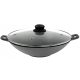 Wok Serpenyő - Szépíthető öntöttvas serpenyő nagy 26 cm -es piros