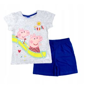   Gyermek pizsama, fürdőköpeny - Pizsama pizsamas pamut sertés peppa szürke 122