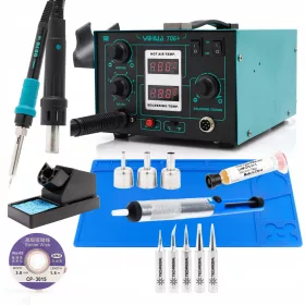   2 az 1-ben forrasztópáka (meleg levegő és hegy) Techrebal 640 W