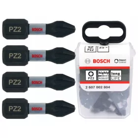 Bit PZ2 25 mm ütésvezérlő Bosch - 25 darab