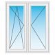 Ablak - Dupla üvegezésű PVC ablak Fehér RU+R 100x80 965x735