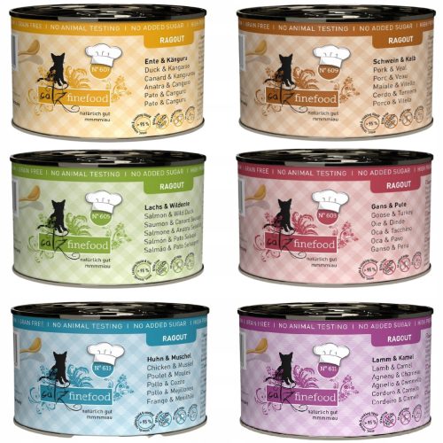 Konzerv macskáknak - Catz Finefood Ragout Kot Mix 6x 180 g Kota Food