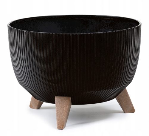  Lamela virágcserép 23 cm x 29,2 x 18,3 cm átmérő 29,2 cm műanyag fekete