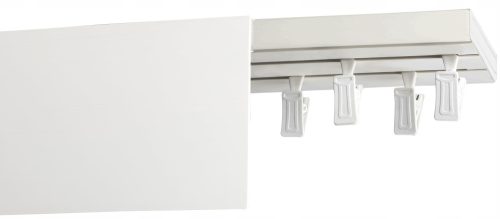 Függönyrúd, tartozék - Kétvágányú PVC mennyezeti sín burkolattal 9cm 380 cm