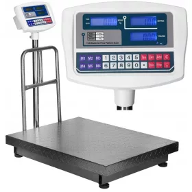 MEGERŐSÍTETT IPARI RAKTÁRI MÉRLEG 500KG 60X80